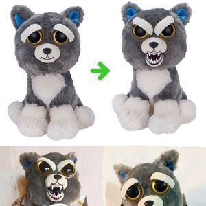 SAMMY SUCKERPUNCH  DOG STUFFED ANIMAL HAPPY ANGRY